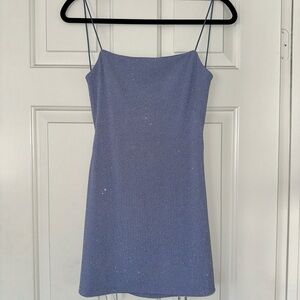 Vintage 90s City Triangles Sparkling Lavender Mini Dress